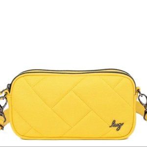Brand New Lug Coupe XL Matte Luxe VL Convertible Crossbody Bag in Banana